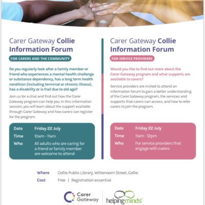 Carer Gateway Information Forums in COLLIE
